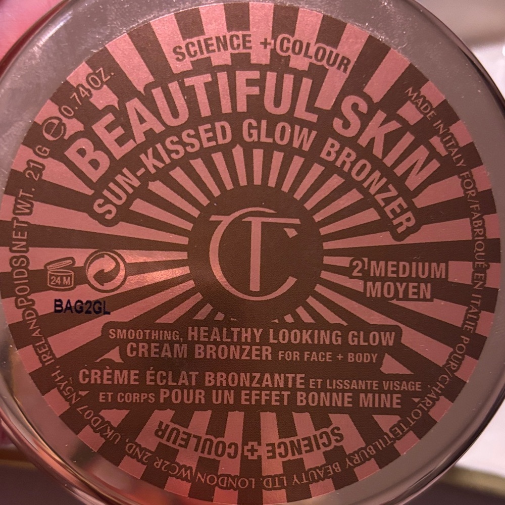 Charlotte Tilbury… BEAUTIFUL SKIN Sun-kissed Glow Bronzer Medium2.. NWOB